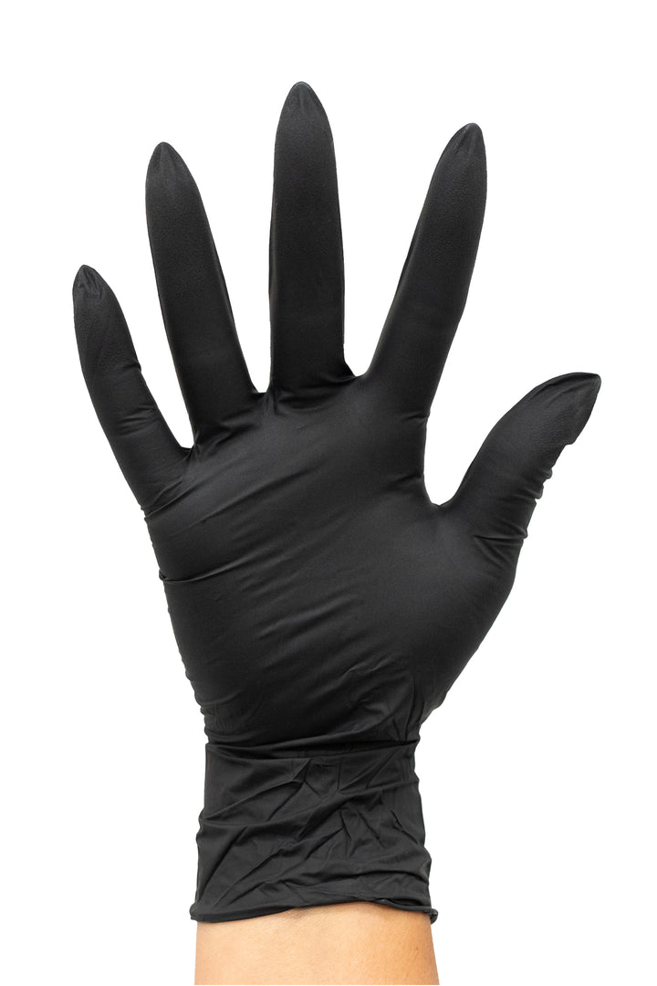 Midnight Black Nitrile Gloves