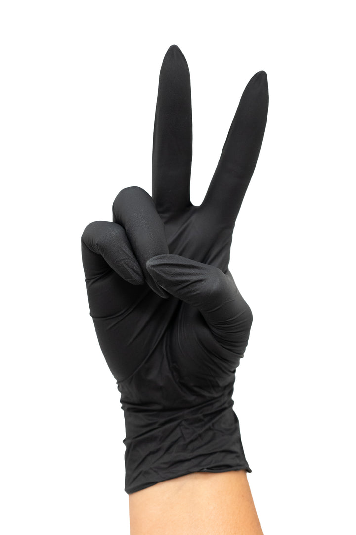 Midnight Black Nitrile Gloves