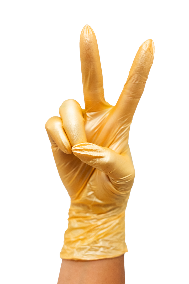 Luminous Collection Golden Glow Nitrile Gloves