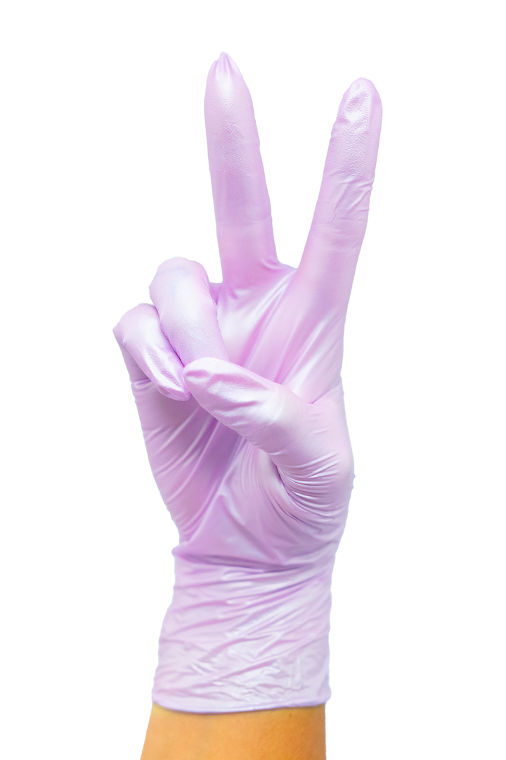 Luminous Collection Lilac Frost Nitrile Gloves