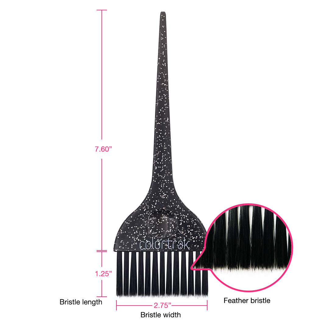 Galaxy Glitter Feather Bristle Brushes