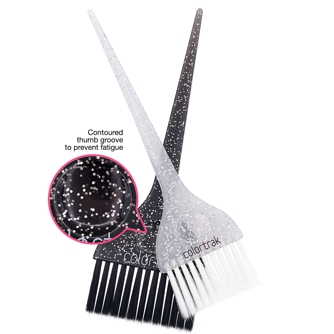 Galaxy Glitter Feather Bristle Brushes